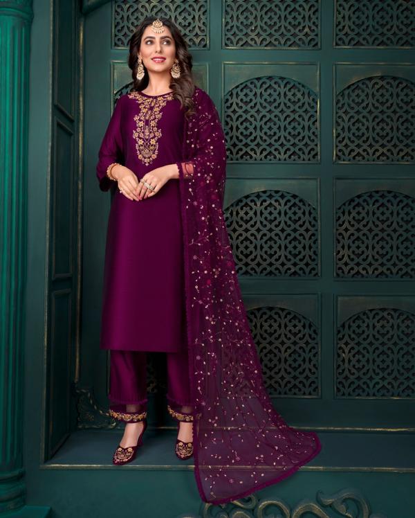 Lily And Lali Maria 9 Heavy Handwork Silk Readymade Suit